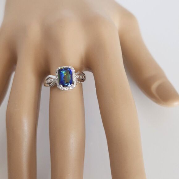 Mystic Gemstone Ring 1.3 Carats Size 7 - Picture 7 of 7